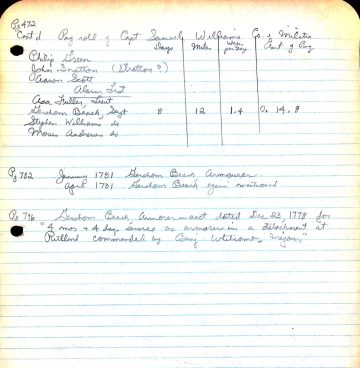 WILLIAMS' Co. Payroll 4 1780 [BEACH]